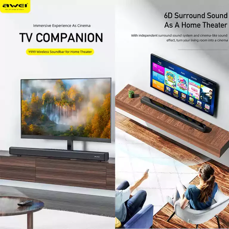 Awei Y999 50W Home Theater Wireless Speaker SoundBar