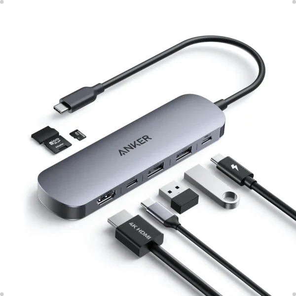 Anker Nano A83D2 USB-C Hub (7-in-1, 4K HDMI)