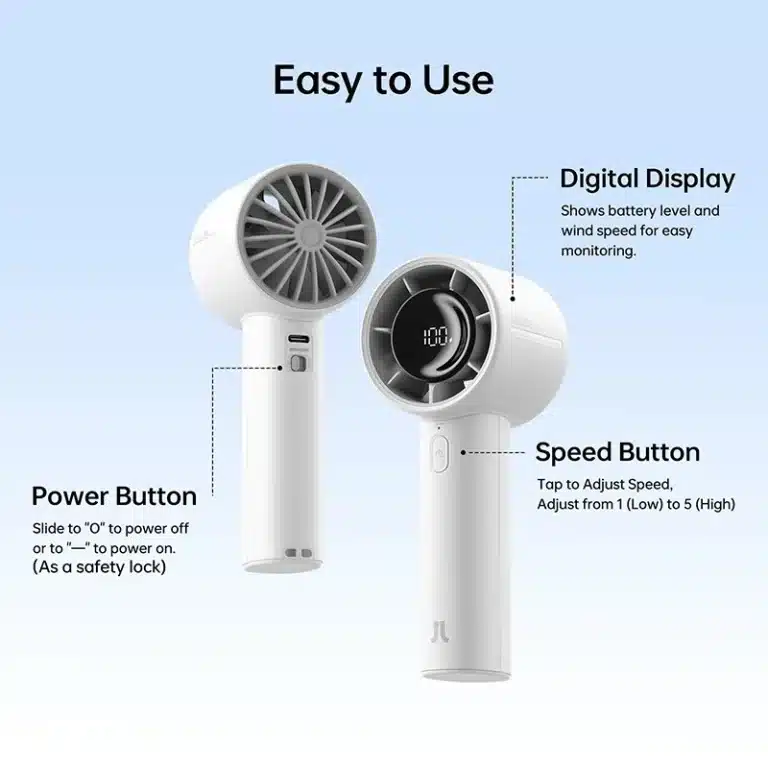 JISULIFE Life10 4000mAh Handheld Fan